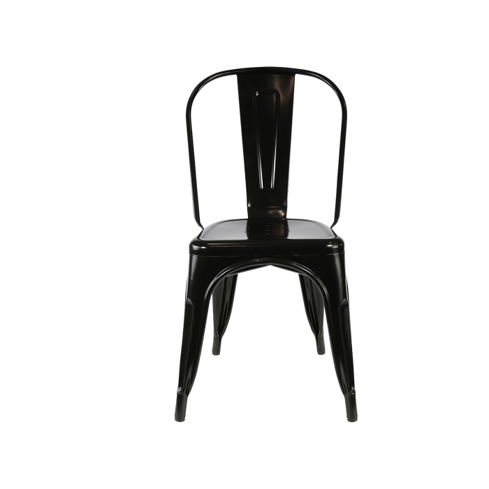 Durafurn Riviera Chair - Black Industrial Look Metal Chair