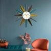 Sunrise Retro Wall Clock - 70cm Mid-century Modern Starburst Design