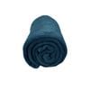 Bloomington Solid Colour Soft Coral Fleece Throw Rug 127 x 152 cm Indigo