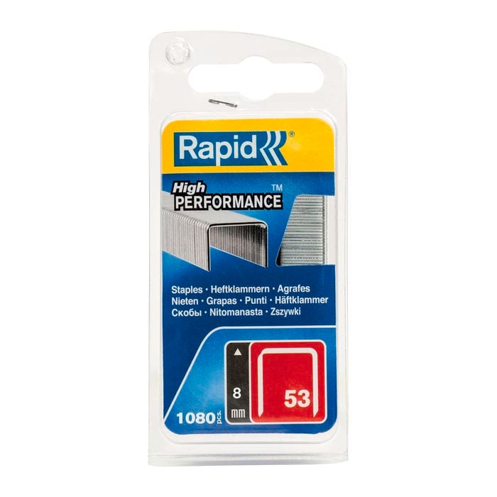 Rapid 8mm 53 Series Staples - 1080 pieces