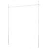 Costway Room Divider Curtain Rod Partition Room Separator Adjustable Floor to Ceiling Tension Rod-White
