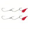 2x 30g TT Lures Bait Trolling Size 5/0 Tarpon Hooks Mackeral Rig - Red