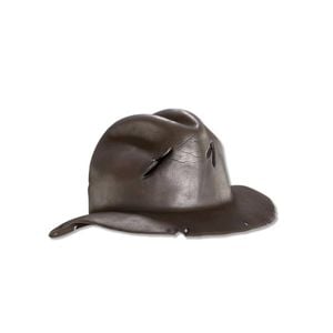 Freddy Krueger Hat for Adults, Nightmare on Elm Street Brown Fedora Halloween Costume Accessory, ADULT
