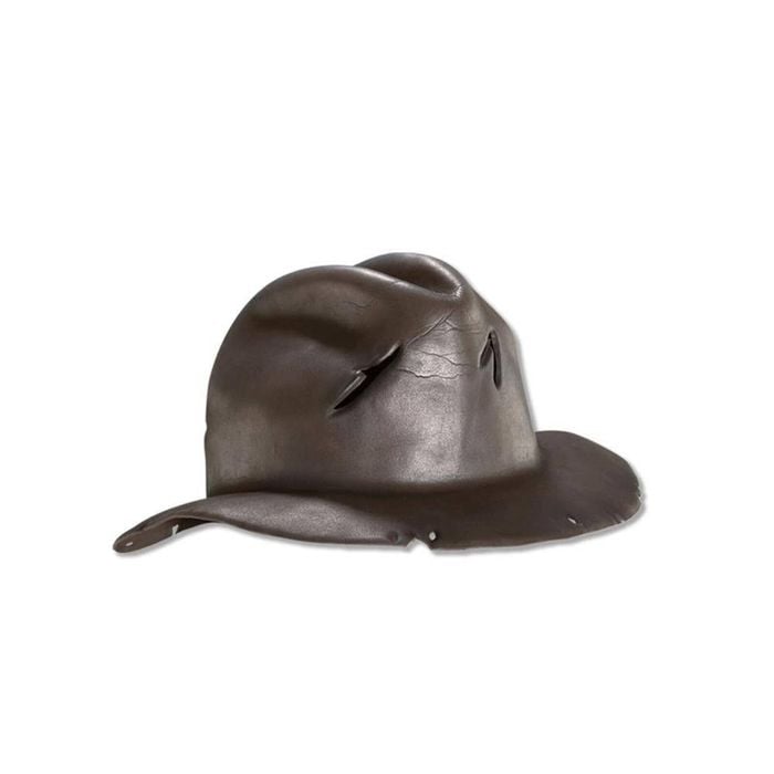 Freddy Krueger Hat for Adults, Nightmare on Elm Street Brown Fedora Halloween Costume Accessory, ADULT