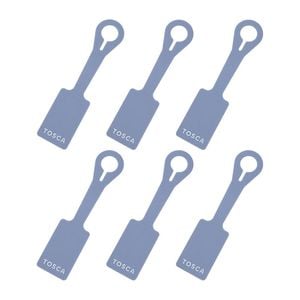 6PK Tosca Silicone Travel Luggage Suitcase Bag Tag Lavender
