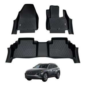 AUSGO Car Floor Mats for Hyundai Tucson Petrol / Diesel 2021-Onwards All-Weather Floor Liners