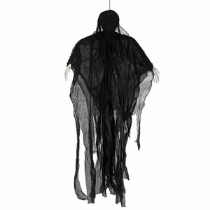 Yezi Halloween Decorations Grim Reaper 130cm Black Polyester Foam