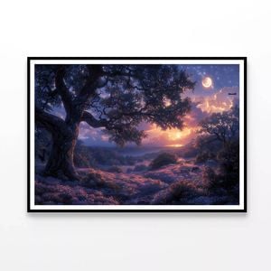 Sunset over the Mountains  Print 100% Australian Made 90x60cm  (Poster)