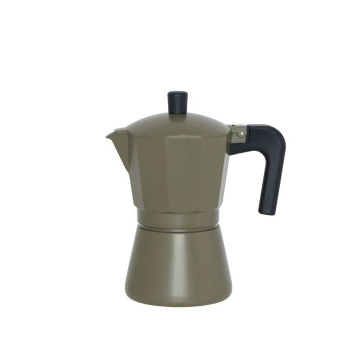 Leaf & Bean Piazza 6 Cup Stovetop Espresso Maker - Mid Green