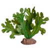 Reptile One Plant Small Fishbone Cactus Green W/ Ceramic Base 18cm (46842)
