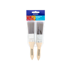 Monarch 25mm Sample Pot Synthetic Paint Brush - 2 Pack