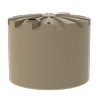 Melro Tanks 50000L Round Poly Water Tank - Wheat