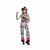 More Than Party Cowgirl Costume Cowprint Design Pink Details Adult Outfit M/L
