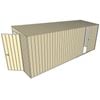 Build-a-Shed 1.5 x 5.2 x 2m Single Sliding Side Door Skillion Shed - Cream