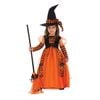 Sparkle Witch Dress/Pointed Hat Children/Kids Halloween Party Costume Size M