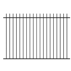 RapidFence Square Tube Picket Fence 1500x2200mm Black