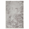 Fab Habitat 90x150cm Beige Shikhar Modern Distressed Machine Washable Rug