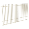ProtectorAl 1201-2399W x 1500H Surfmist Aluminium Batten Pool Fence Panel with Mid Rail