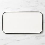 Salisbury & Co Mona Serving Platter 35x19cm White with Black Speckle