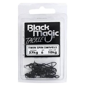 Black Magic Twin Spin Ball Bearing Fishing Swivel 10kg (37kg Breaking Strain)