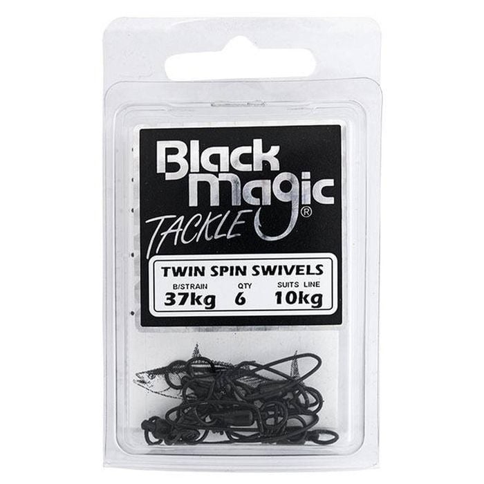 Black Magic Twin Spin Ball Bearing Fishing Swivel 10kg (37kg Breaking Strain)
