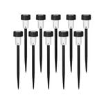 Click 26.5cm Matte Black Stainless Steel Pathway Light - 10 Pack