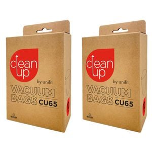 2x 10pc CleanUp CU65 Replacement Vacuum Bags Pro Series Cleaners White
