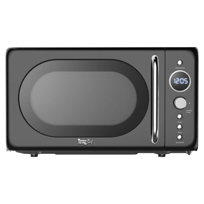 Total Chef 20L Retro Microwave Oven 700W Black