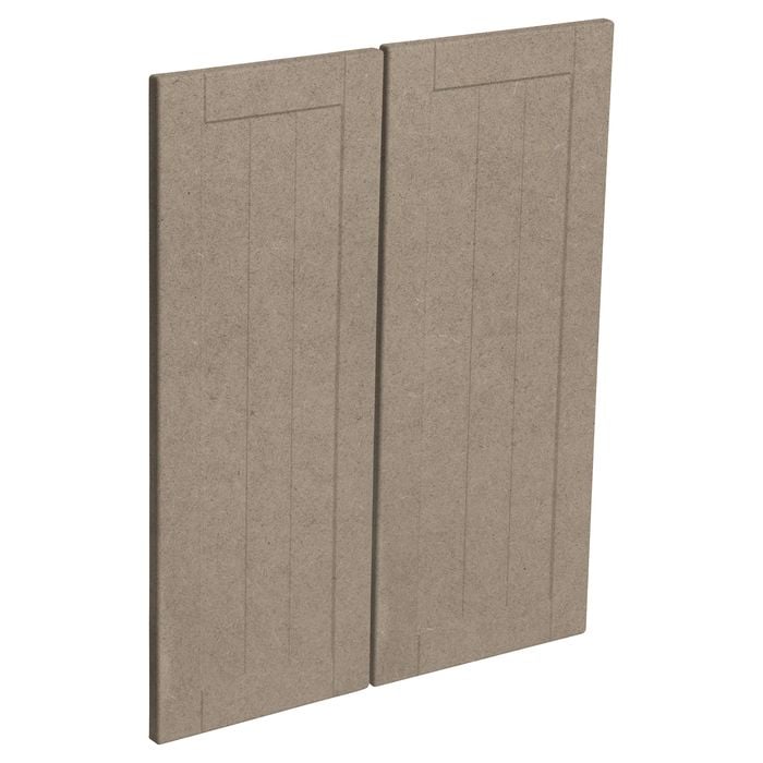 Kaboodle Raw Board Country Corner Wall Cabinet Doors - 2 Pack