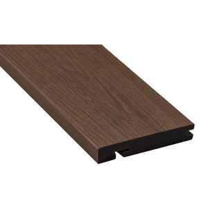Ekodeck 137 x 23mm 5.4m Leatherwood Designer Edge Board Composite Decking