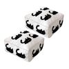 SOGA 2 Pack 50cm Pouffe Cushions Polyester with EPP Filling