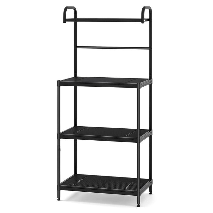 Costway 4-Tier Microwave Oven Stand Baker's Rack Adjustable Kitchen ...