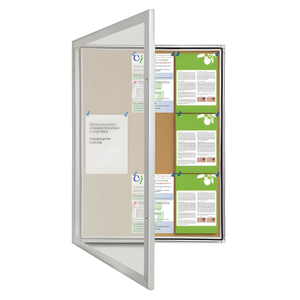TX Weather Resistant Lockable Outdoor Cork Notice Case 820x1080mm