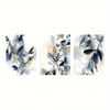 3pcs Floral Abstract Ink Painting Print 100% Australian Made 3 x 40x60cm (Metal Print)