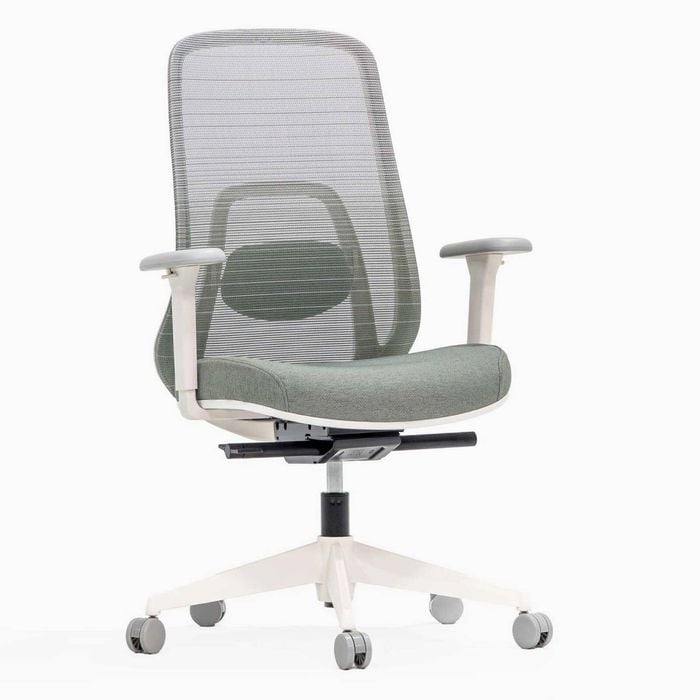 Desky Regal Mesh Office Chair - Sage Green / No Headrest
