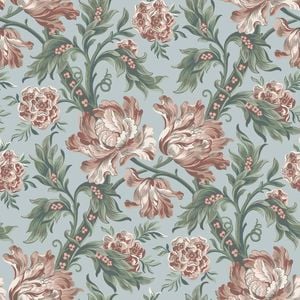 Wallpaper Trader Amelia Wallpaper Roll 10.05m X 53cm, Sky Blue