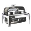 SOGA 6.5L Stainless Steel Double Soup Tureen Roll Top Buffet Chafing Dish
