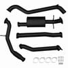 Ignite Exhausts Turbo Back For Mazda Bt50 3.2l 3" No Cat With Muffler Black Aluminised Steel