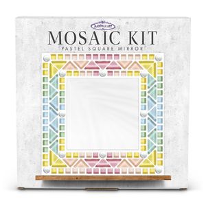 Mandala Art Pastel Square Mirror Mosaic Craft Kit