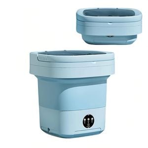 Catzon Portable Washing Machine 11L Foldable Washer Dryer-Blue