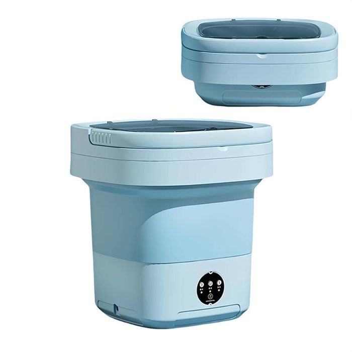 Catzon Portable Washing Machine 11L Foldable Washer Dryer-Blue