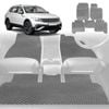 6D Diamond Car Floor Mats for VolksWagen Tiguan 2016-2023 (Life, Elegance, R, R-Line) Full Set-Grey-Outback GT