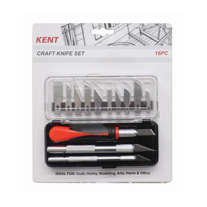 Kent 16 Piece Craft Knife Set