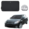 Front Windscreen Sun Shade for Mazda 3 2009 - 2013 (BL) - Standard 150 x 85 cm - Black