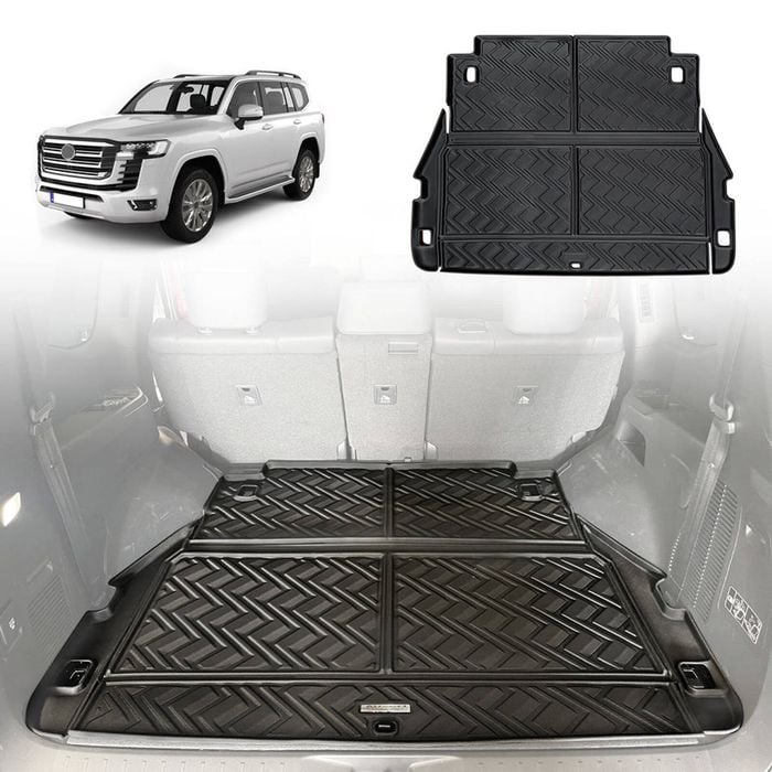 AUSGO Boot Liner for Toyota LandCruiser 300 LC300 7 Seats 2021-Onwards Cargo Trunk Mat