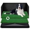Advwin Grass Potty Training Indoor Splash-proof Dog Pet Portable Toilet Pad Tray