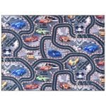 Loom & Lace Road Map 110x160 blue rug