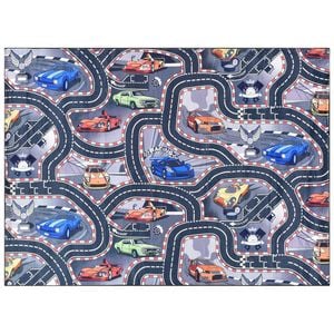 Loom & Lace Road Map 110x160 blue rug