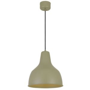Telbix Nesby Contemporary Pendant Hanging Lamp Light Metal Green Satin