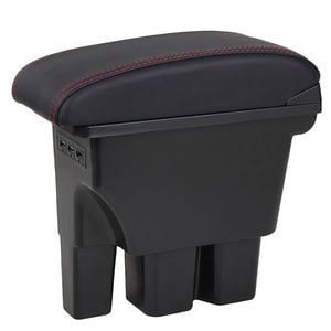 Catzon Car Armrest Box For Suzuki Jimny Jb74w  2018-2025 Adjustable Console-red